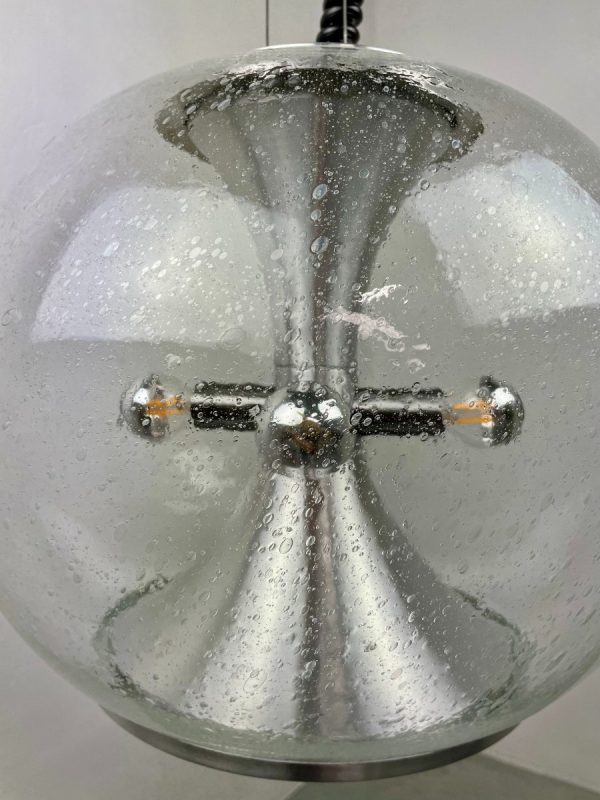 Vintage-60s-XL-glass-pendant_lamp-Temde_Germany-Mid_Century-Modern-special-glass_globe-Rare-heavy-lighting-echtvintage-