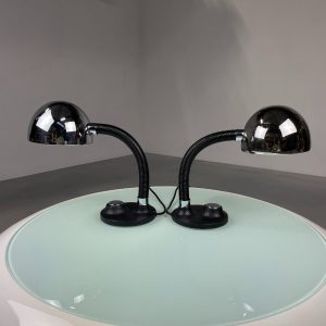 echt Vintage Hillebrand Leuchten desk lamp - 70's gooseneck big table light - space age Germany lighting