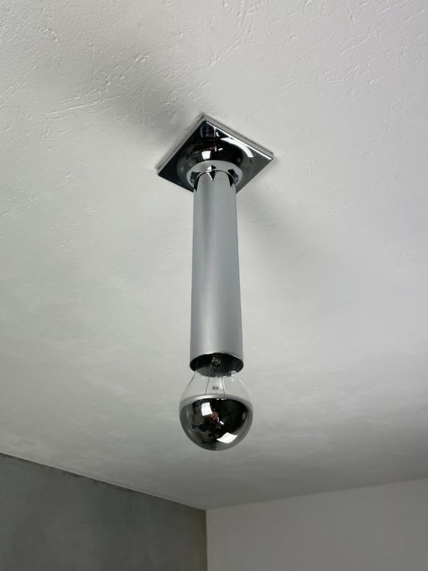Space Age ceiling lamp by Rolf Krüger for Staff Leuchten model A248 wall lamp chrome vintage 60s - iF Design Award 1968 echt vintage