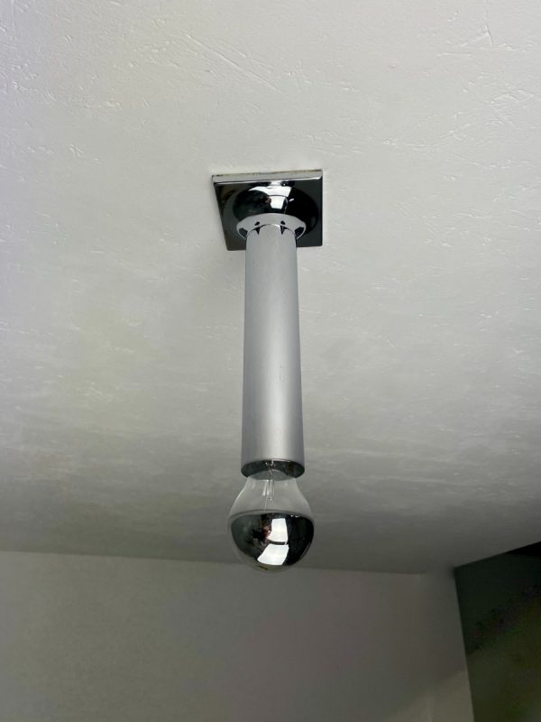 Space Age ceiling lamp by Rolf Krüger for Staff Leuchten model A248 wall lamp chrome vintage 60s - iF Design Award 1968 echt vintage