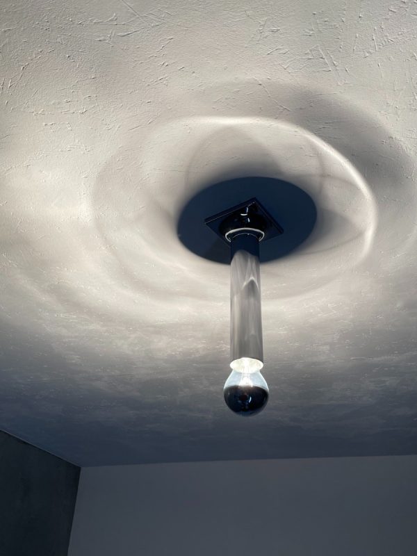 Space Age ceiling lamp by Rolf Krüger for Staff Leuchten model A248 wall lamp chrome vintage 60s - iF Design Award 1968 echt vintage