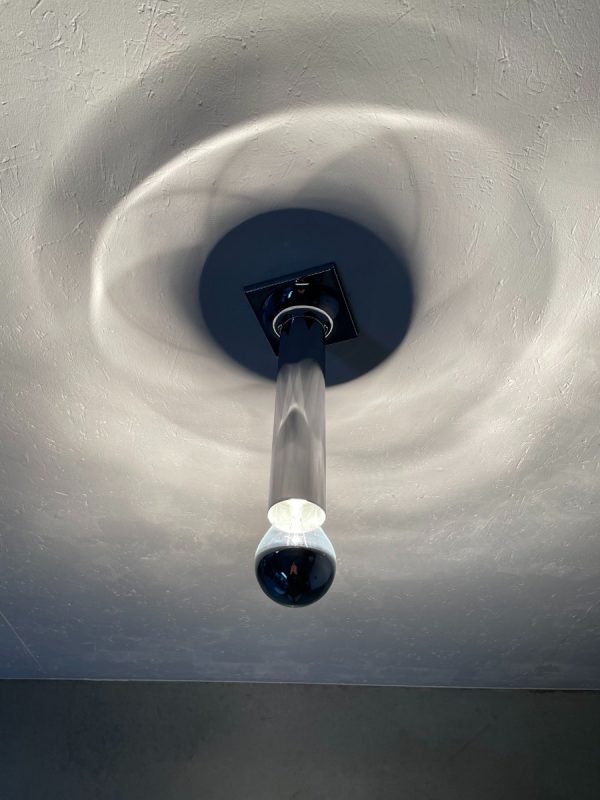 Space Age ceiling lamp by Rolf Krüger for Staff Leuchten model A248 wall lamp chrome vintage 60s - iF Design Award 1968 echt vintage